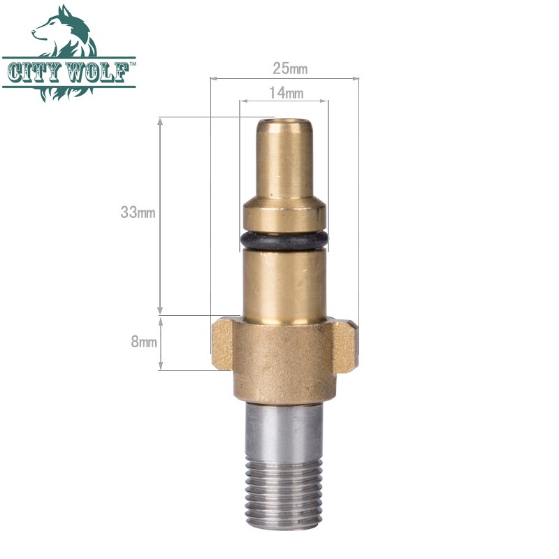 Car Washing Machine Brass Adaptor For Nilfisk Alto Kew Huter High Pressure Washer Car Cleaning Accessory Lance Foam Connector