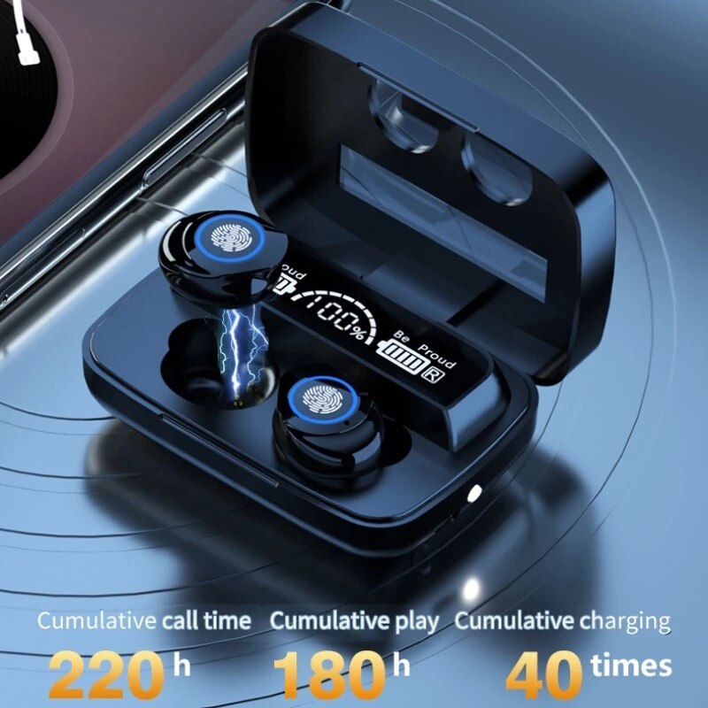 TWS Bluetooth 5.1 Earphones 3500mAh Charging Box Wireless Headphone 9D Stereo Sports Waterproof Earbuds Headsets With Microphone