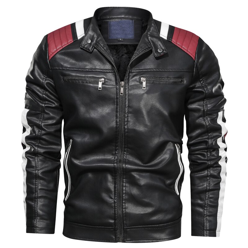 Naranjasabor skinnjacka herr vinter höst pu motorcykel jackor casual slim fit kappor manligt märke kläder  n586