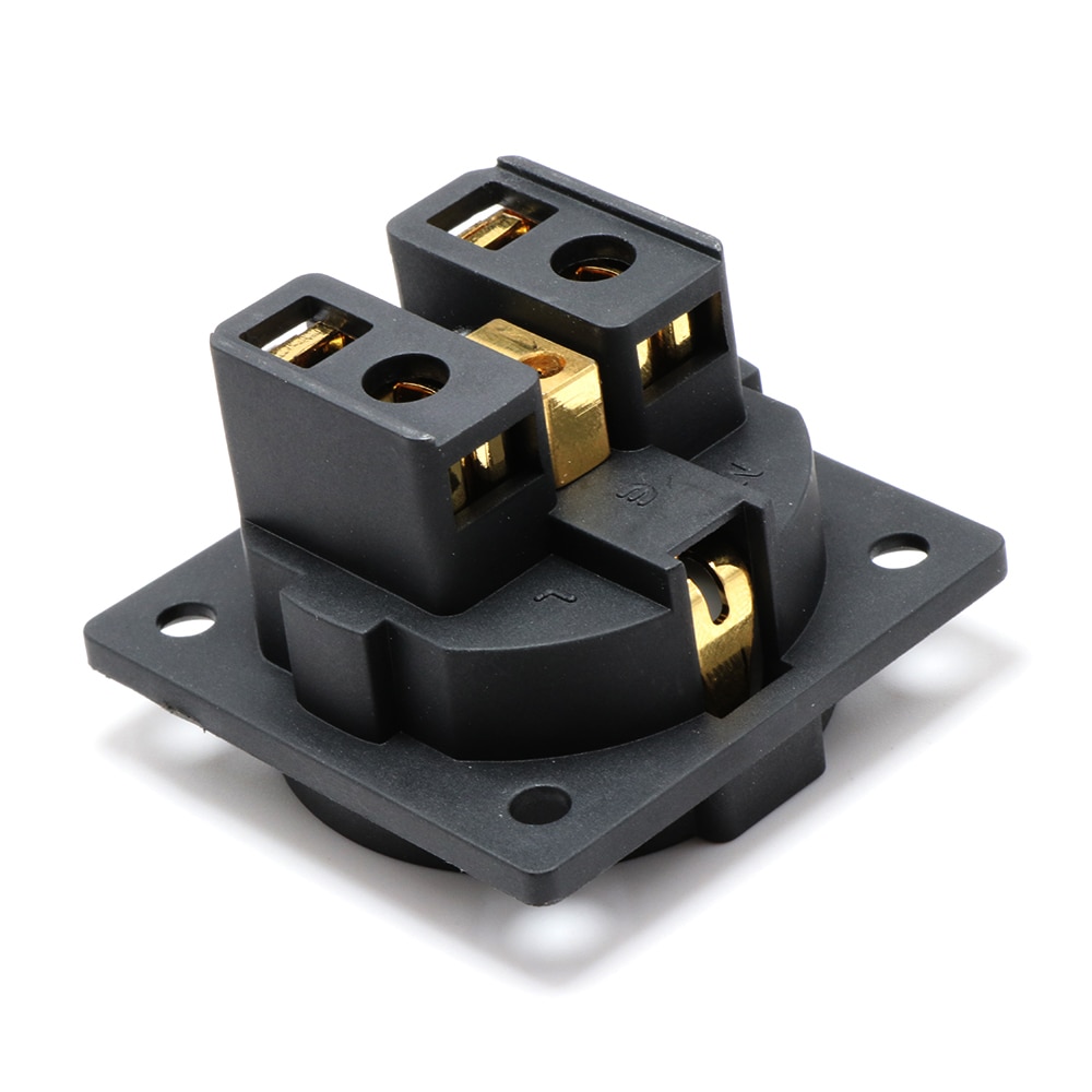 YTER FI-E30 Electrical Plug - Pure Copper Schuko Socket - Gold Plated - 15A Rated Current