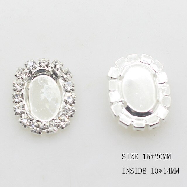 Gorąca sprzedaż 10 sztuk/partia 15*20mm RhinestoneResin galaretki kolor akcesoria do ręcznie wykonane nowe mody błyszczące Cabochon...: 00