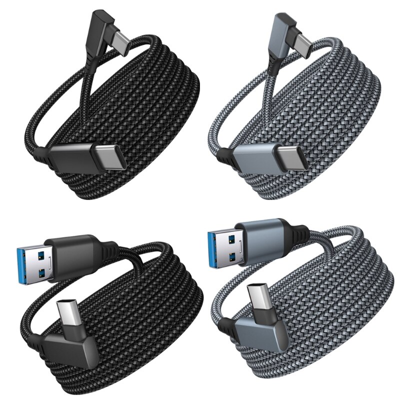 Voor Oculus Quest 2 Type- C Link Usb-C Stoom Vr Data Kabel 5M/16ft Transfer link Kabel Snel Opladen