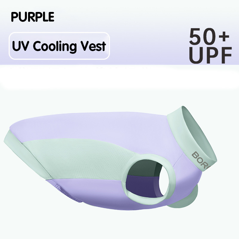 Lente/zomer koelshirt voor honden Professioneel UV-blokkerend koelende hondenkleding voor kleine middelgrote honden Verstelbare rug Zacht huisdiervest