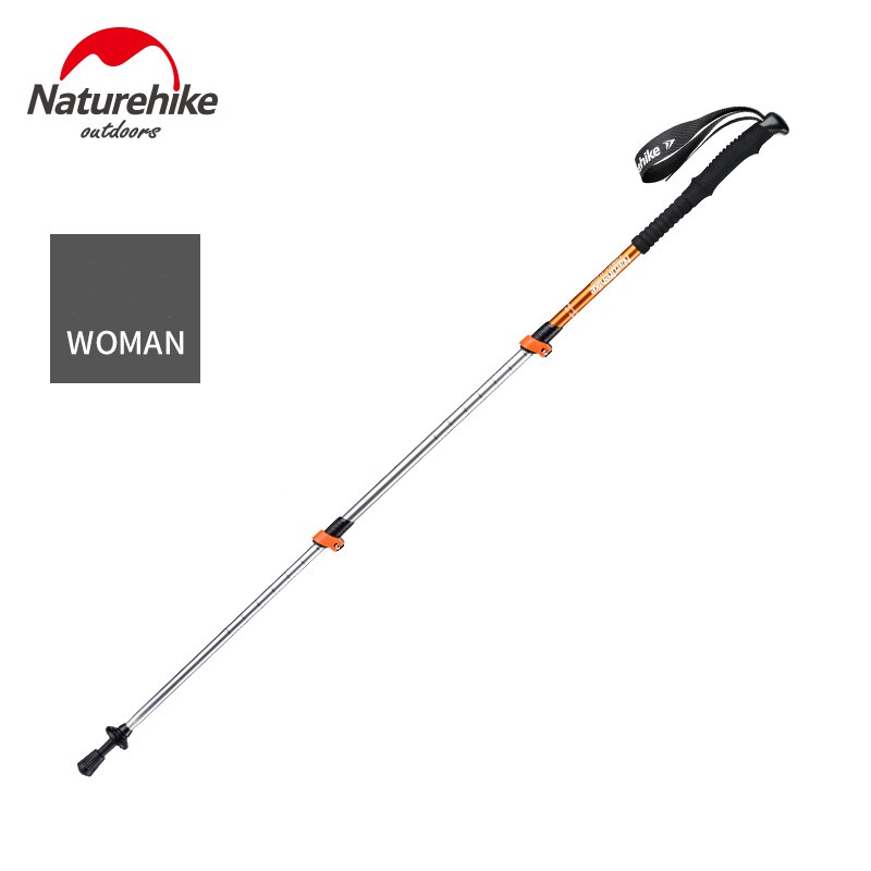 Bastones de senderismo ultraligeros para hombre y mujer, bastones de senderismo con empuñaduras EVA absorbentes de sudor, para montañismo: Golden for Women