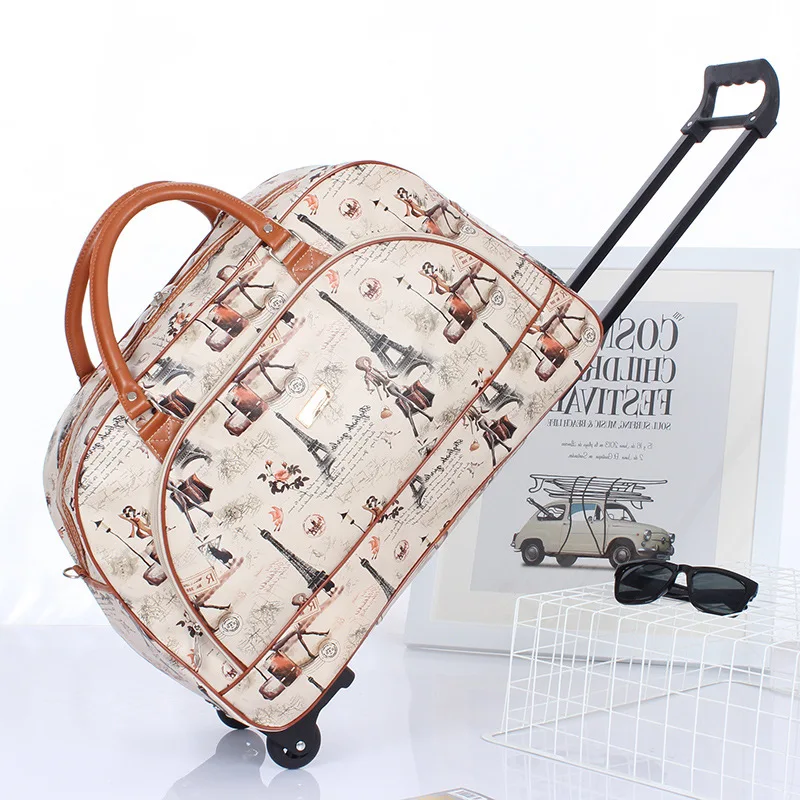 Trolley-Reisekoffer, Reisetasche, Handgepäck, wasserdichter Trolley-Koffer, große Kapazität, Roll-Reisetasche auf Rädern, Boarding-Tasche: Dark Grau