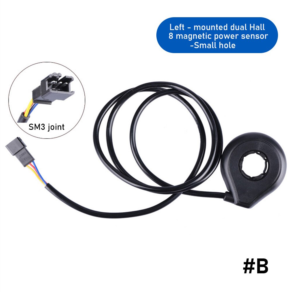 Enkele Dubbele Hal Snelheidssensor E-Bike Elektrische Fiets 5/8/12 Magneet Split Schijf Pedaal Assistent Sensor Pas systeem Diy Deel: B