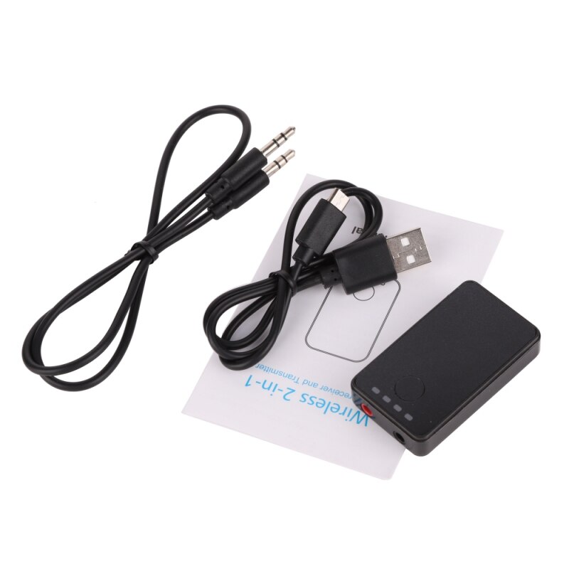 2 in 1 Wireless Bluetooth Transmitter Receiver Stereo Audio Music Adapter for TV, CD player, MP3