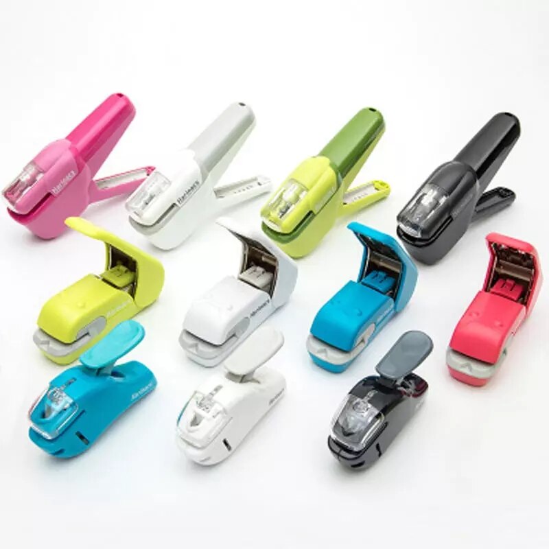 KOKUYO Stapleless Stapler Free Stapler Book Paper Mini Portable No Staples School Office Supplies For 5 Sheets or 10 Sheets