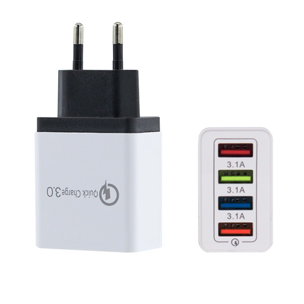 Eu Plug Usb Charger Quick Charge 3.0 Voor Telefoon Adapter Voor Huawei Mate 30 Tablet Draagbare Muur Mobiele Oplader fast Charger: 05