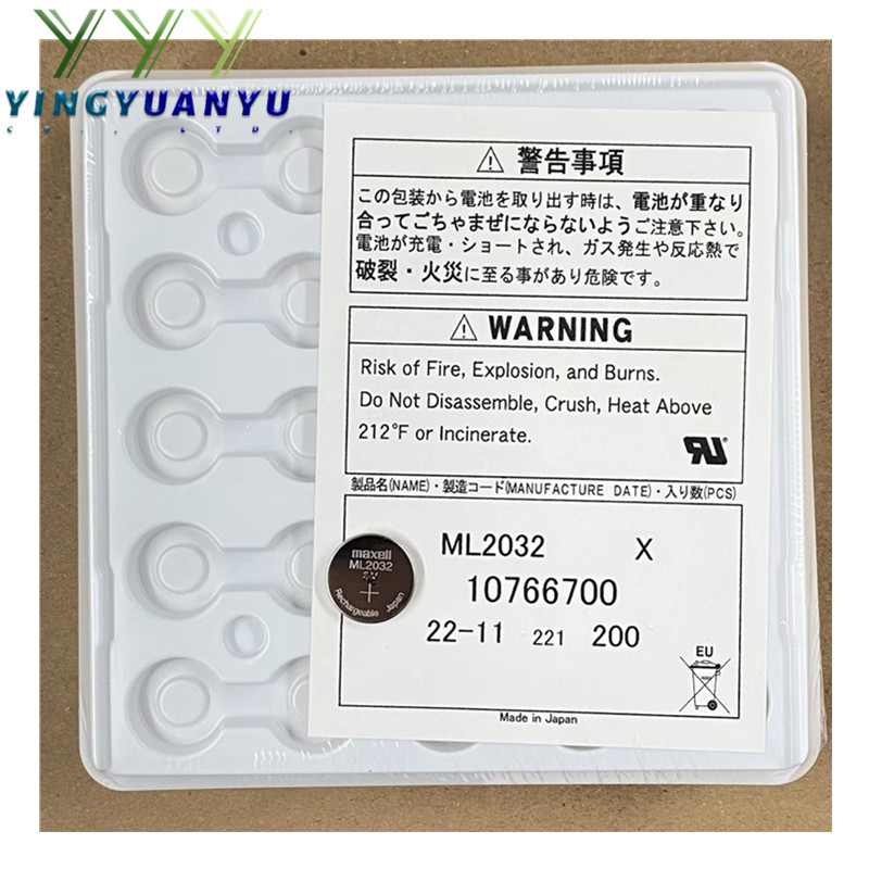 Original 100% 5-10Pcs/lot 3V 2032 ML2032 Rechargeable Batteries