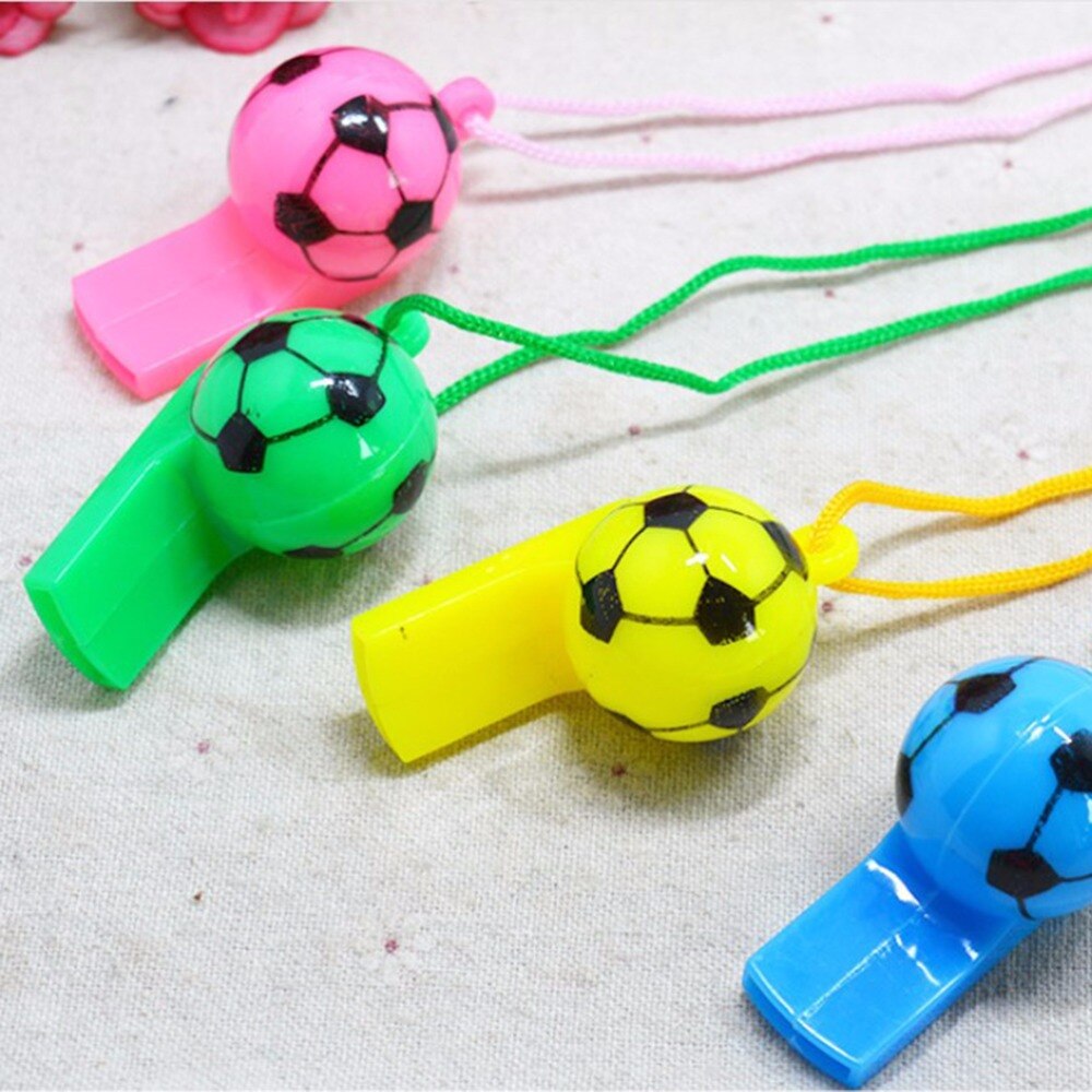 Colourful Random Color 2 Pcs Football Soccer Rugby Cheerleading Whistles Pea Fans Whistle Referee Sport Party Training School