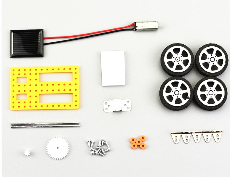 1pcs Mini Solar Powered Toy DIY Car Kit/Solar Panel Powered car