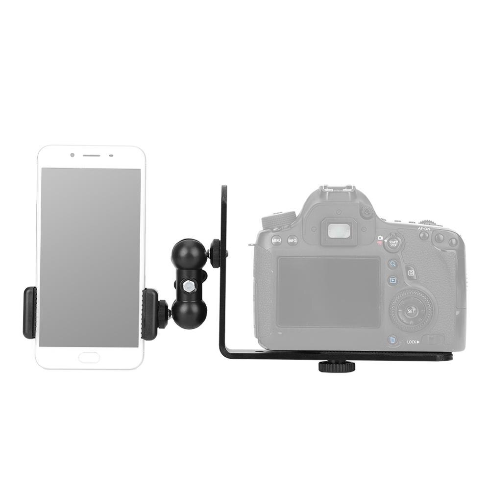 SLR Mirrorless Camera Attachment Bracket Mobile Phone Clip Installable Cellphone LED Light Microphone Monitor Photography Access