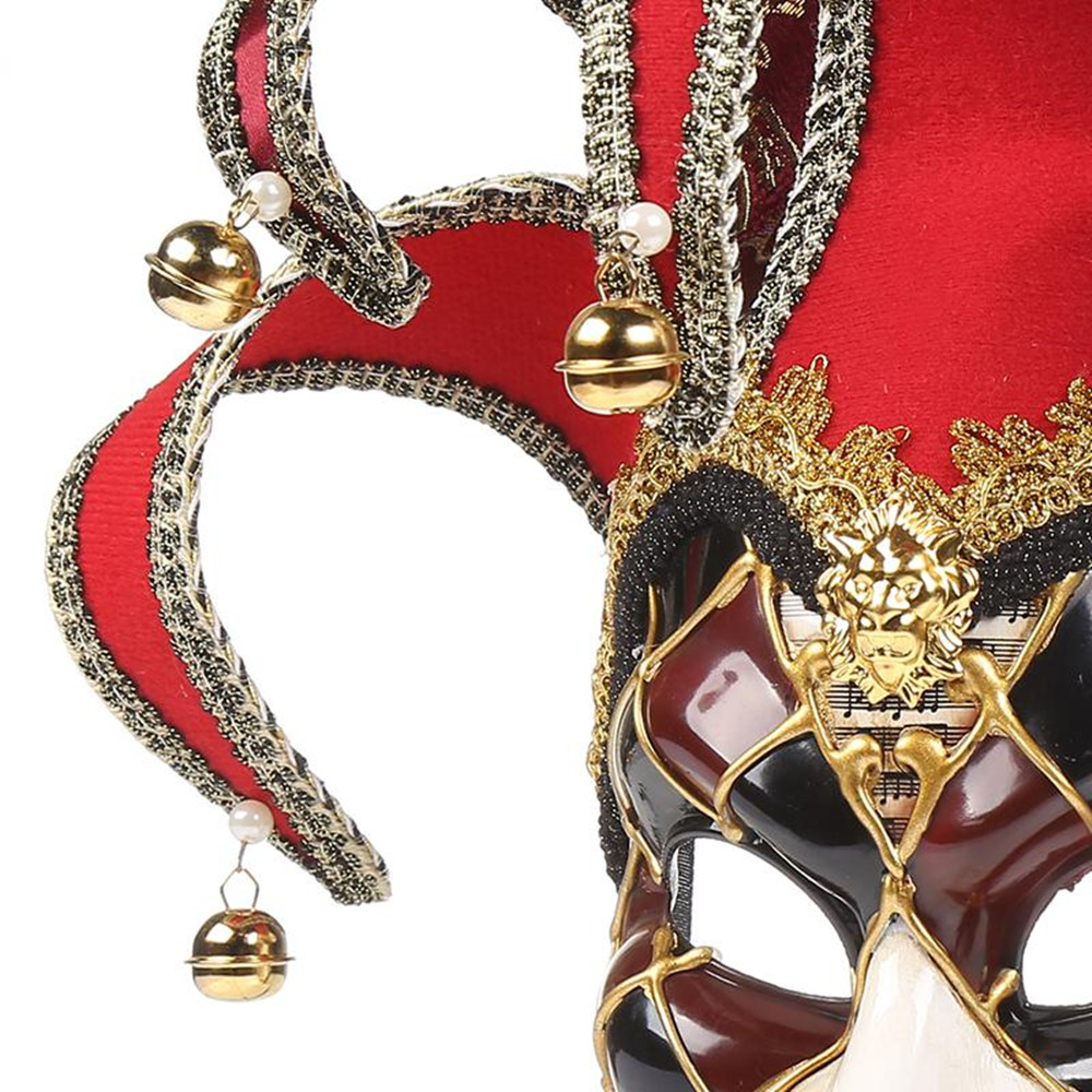 Party Crack Mask Venetian Masquerade Masks Full Face Jester Joker Cosplay Wall Mask Halloween Carnival Art Decoration