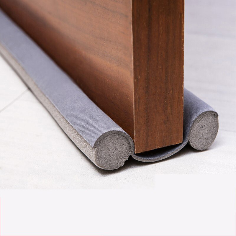 Door bottom sealing strip sound reduction under door draft window weather strip