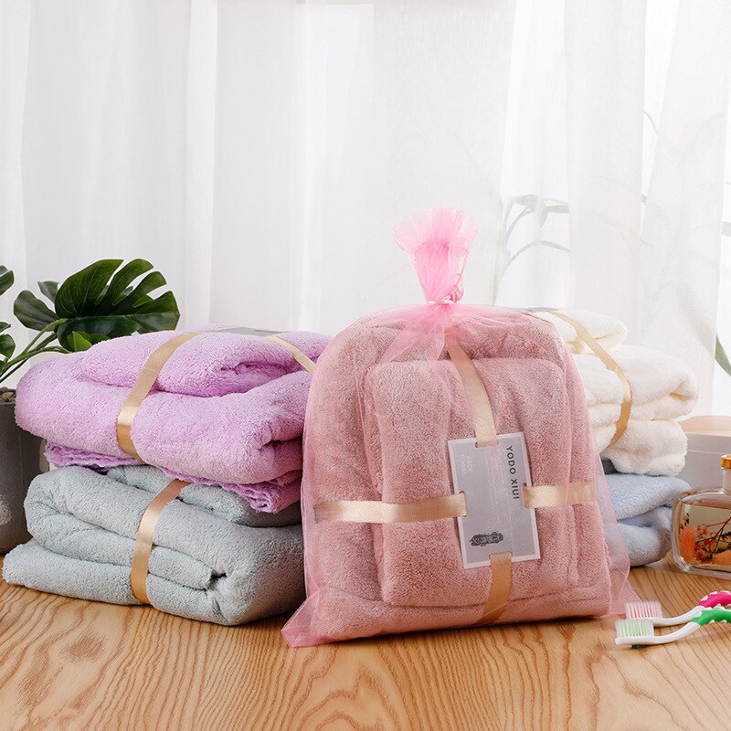 Microfiber Towel Set Spa Sauna Beach Towels Bathroom Amenities Super Absorbent Large Bath Towel Set for Home Bathroom Set