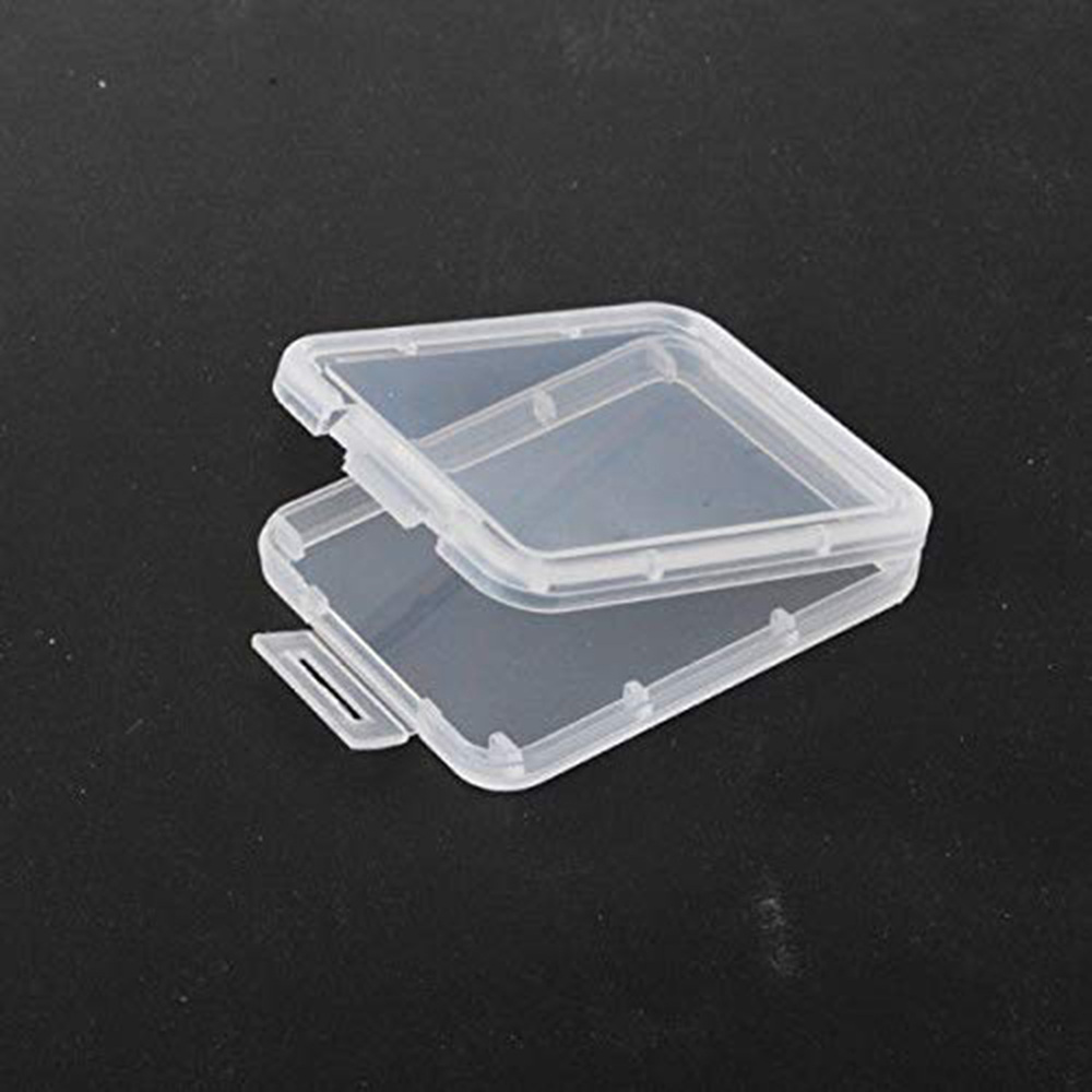 XRHYY 10 Pcs Plastic Transparante Handig Geheugenkaarten Organizer Box Case SD SDHC XD MMC CF Storage Case Kleine Doos