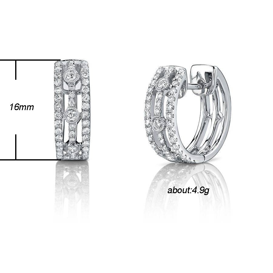 Huitan délicat petit cerceau boucles d'oreilles pour femmes luxe incrusté zircon cubique mariage quotidien classique boucle d'oreille bijoux