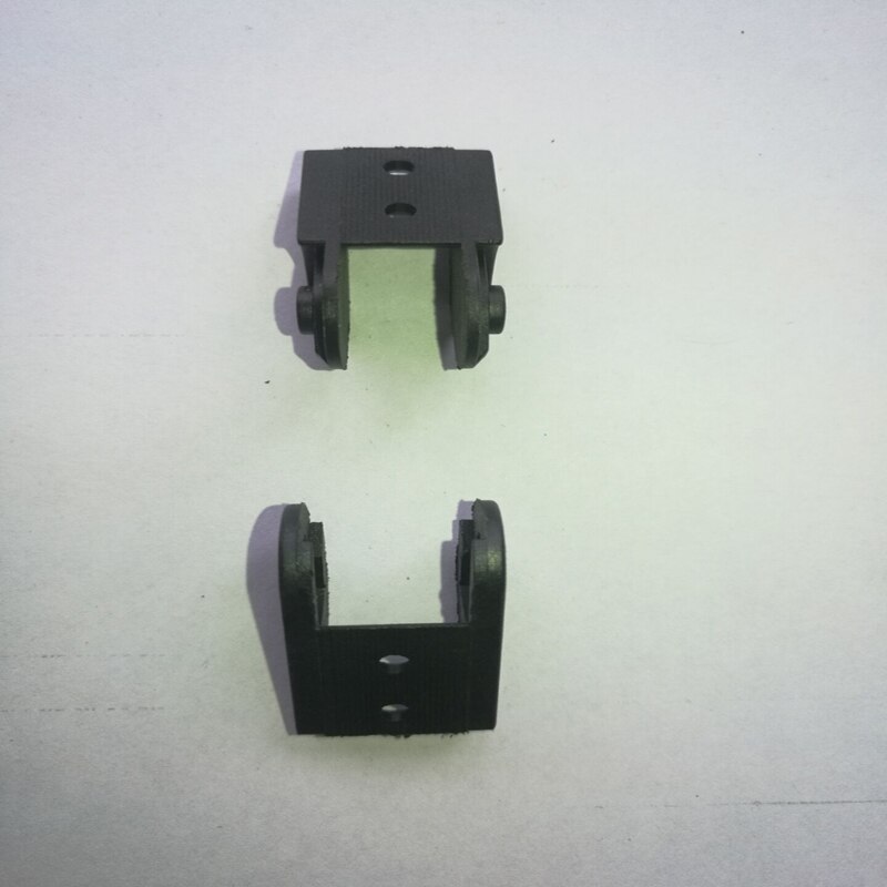 1 par 10 x 10 mm endekonnektorer af plastkabeltræk