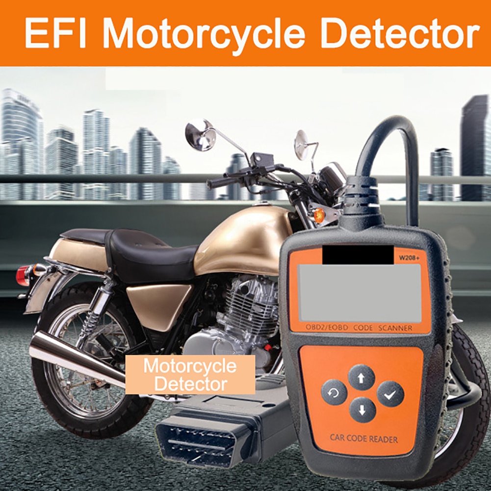 Portable Motorcycle Detector Scanner Code Reader Detection Diagnostic Device Fault Scan Gadgets
