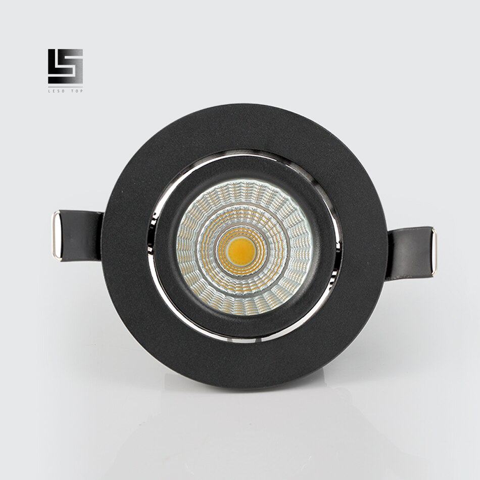 LED Downlighters COB 7W Inbouw Led downlight Warm Wit/Natuurlijke Wit Wit Shell + Driver led spotlight 220v