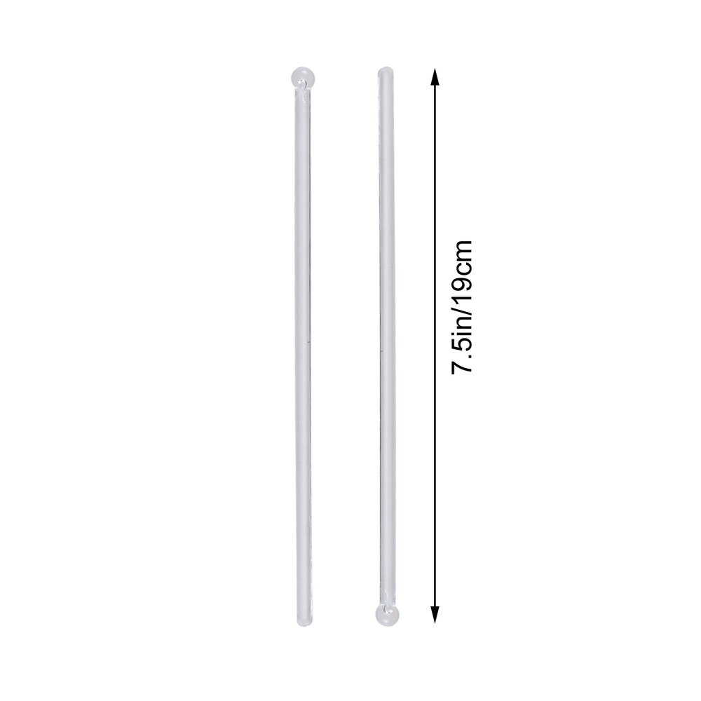 100Pcs Transparent Cocktail Drink Bar Muddler Round Head Stirring Mixing sticks Ladle Stirrer Swizzle Stick