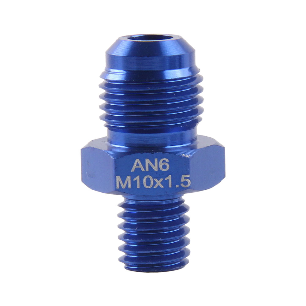 AN6 AN8 AN10 To M10*1.0 M10*1.5 M12/M14/M16/M18*1.5 Thread Straight Fuel Oil Air Hose Fitting Male Adapter Car Auto Accessories