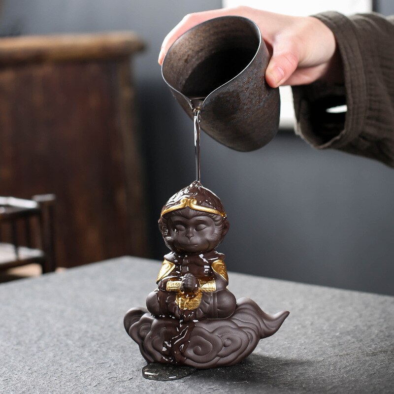 Lilla te ornamenter boutique dekoration stor salvie lig med himlen te tilbehør skrivebord sæt bao hexiao suspenderer te te kæledyr