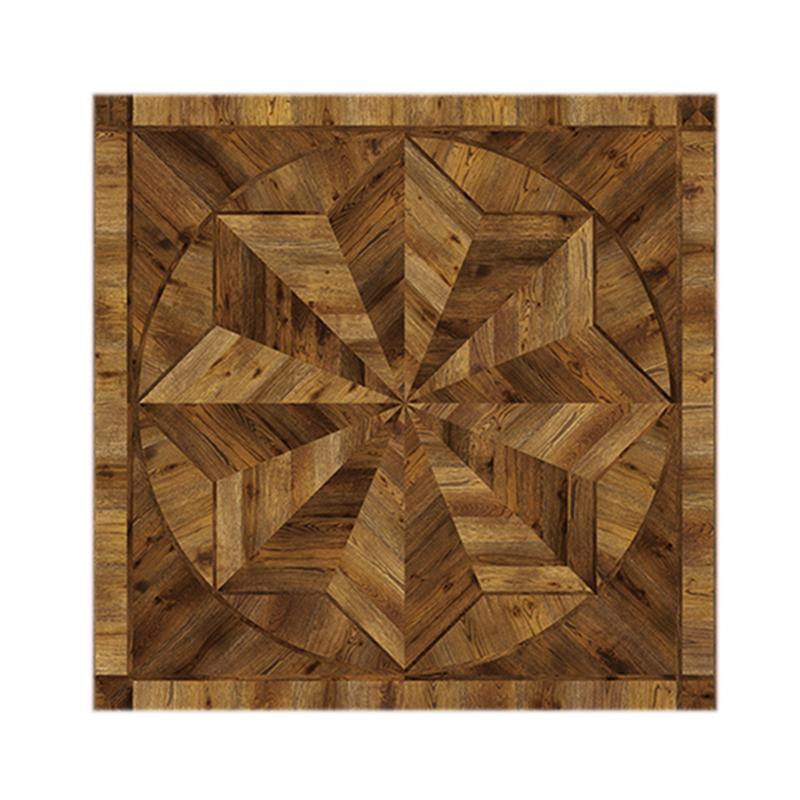 Imitación de cuero 3D flor en forma de pared azulejos adhesivos impermeable auto-adhesivo cocina baño Baño suelo calcomanías decoración del hogar: D  28x28cm