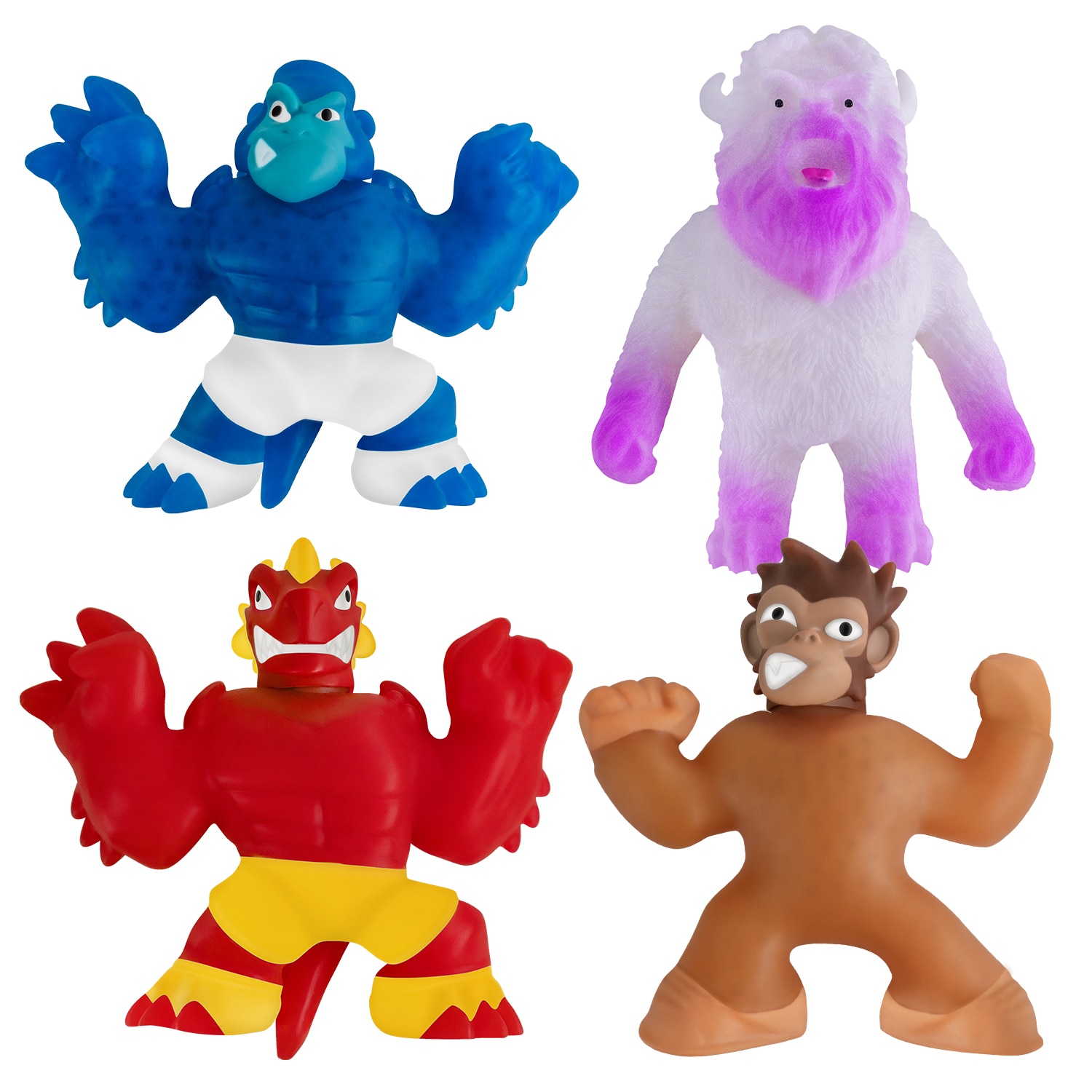 Del fumetto di Dragon Super hero Di Goo Jit Zu Squeeze Squishy Aumento Anti-Stress Giocattoli Action Figure Bambole di Gomma Per I Ragazzi scherza il Regalo