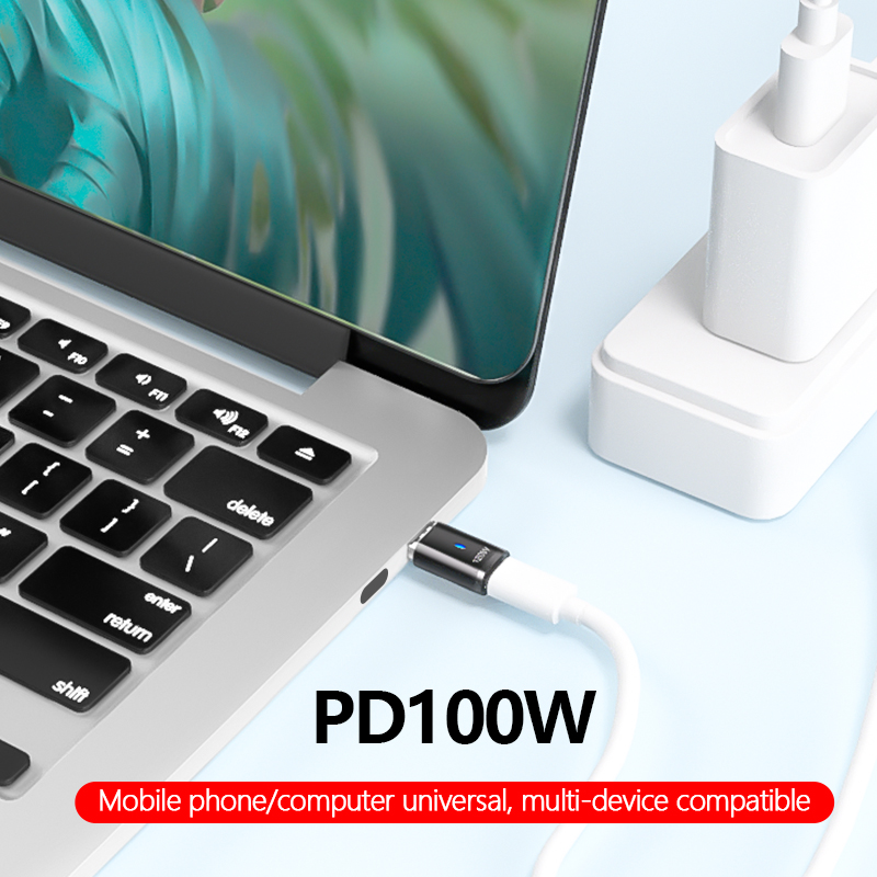 USB C Magnetic Adapter 120W Fast Charging 480Mbs Magnet Converter for iPad MacBook Pro Surface 7 HUAWEI MI OPPO Switch Connector