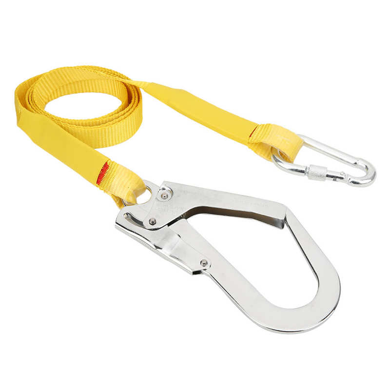 Aerial Work Safety Belt Rope Outdoor Climbing Roofing Roofers Aerial Work Safety Belt Protection Harness Lanyard with Hook