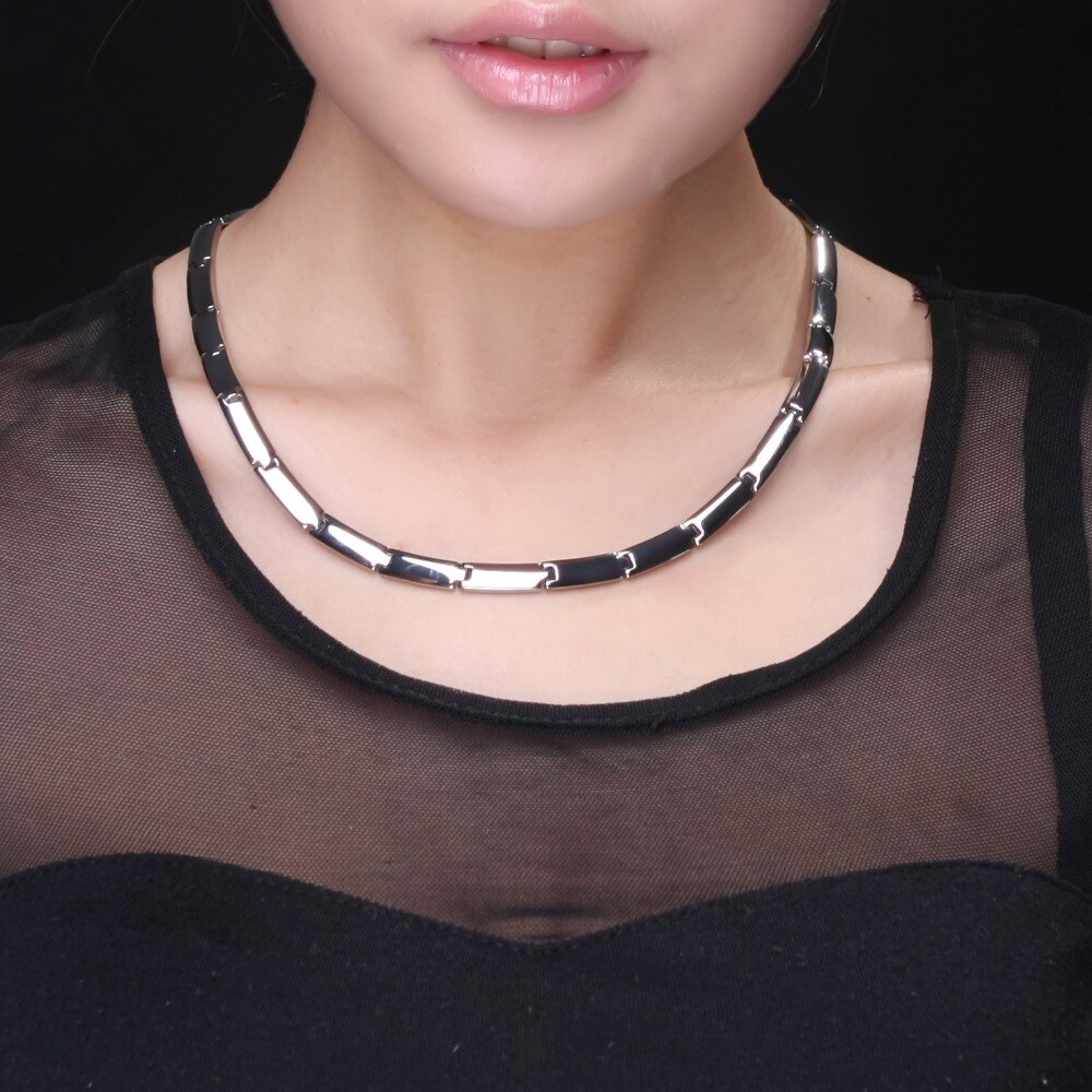 Hapiship Men/Women 270 Germanium Energy 316L Stainless Steel Therapy Power Necklace Birthday TG0-270
