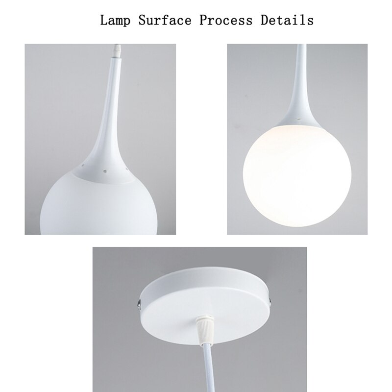 Modern Milk Globe Glass Shade Pendant Lamp Light Lights Fixture Ceiling Lighting-20cm