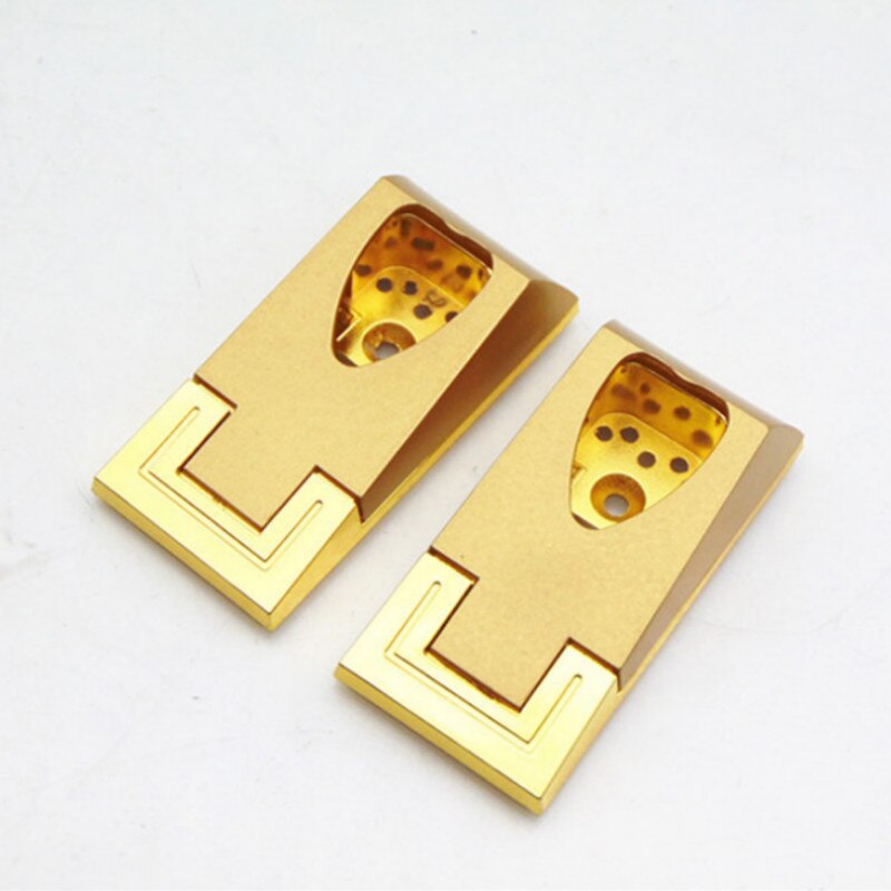 2Pcs Zinklegering Kast Kledingstang Flens Klem Pijp Rail Base Gordijn Staaf Douchegordijn Kast Staaf End Ondersteunt sockets