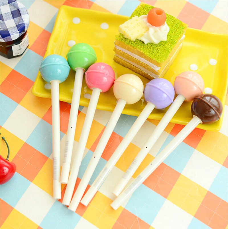 1pcs Kawaii Lollipop Pen Out of Pencil Case Large Capacity School Pencil Bag Stationery School Write Supplies