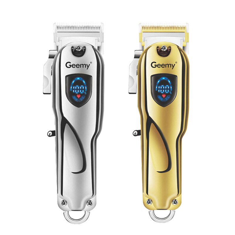salon Senior Clipper hair cut machine Metal body salon with LCD display all metal hair clipper for men trimmer