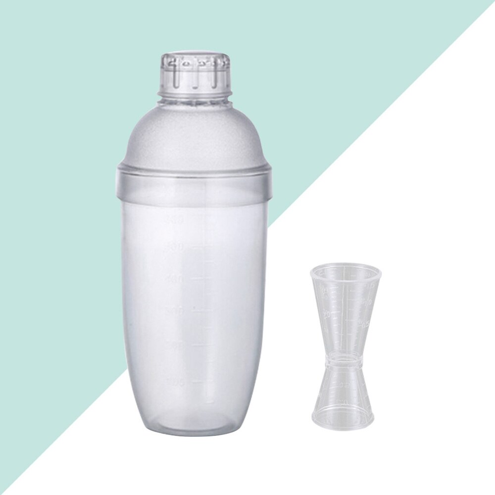 2 st genomskinlig mixer kopp mjölk te kopp pc harts potten klar bar shaker för resturant bar hem