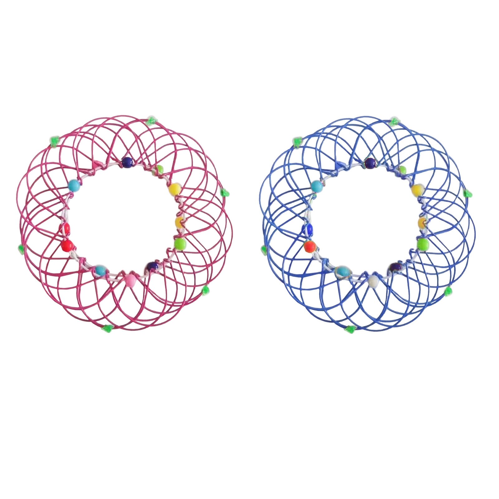 2 pezzi decompressione creativa deformazione acciaio morbido magico cesto di fiori cerchio sollievo dallo Stress divertente regalo di natale giocattolo per bambini Basket Ho: Default Title