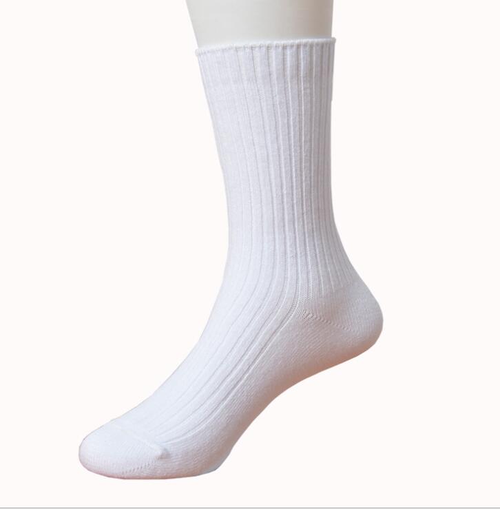 White Thick Cotton Socks Breathable Absorbing Sweat Sport Socks Boys Girls School Socks Children Solid Pure Color Cotton Socks