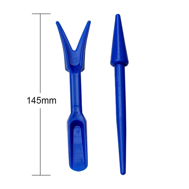 2 uds herramientas para plantar plantadores de dispositivos de Trasplante de plástico herramienta de excavación plantador de semillas de jardín bandejas de vivero