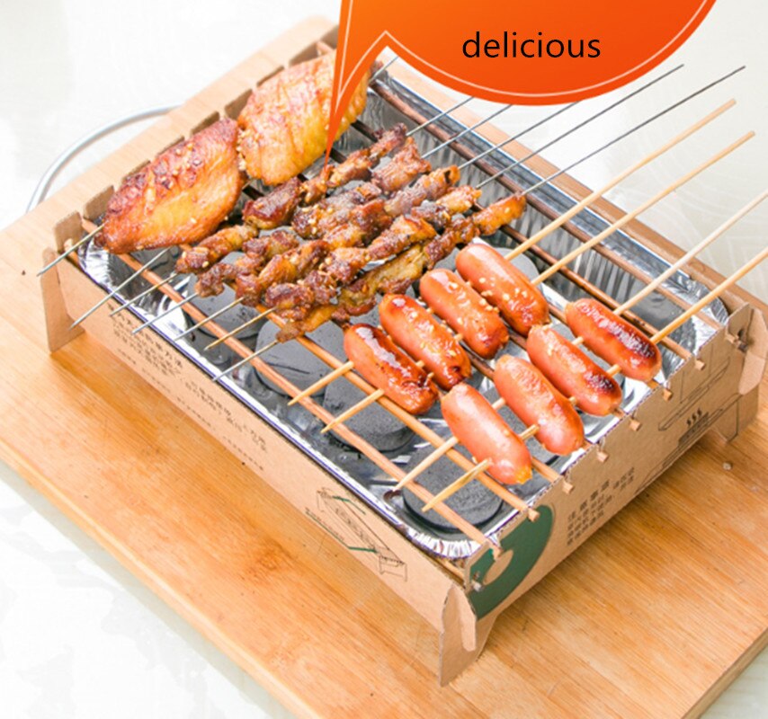 Disposable BBQ Grill Outdoor Home Camping Grill Portable Smokeless Charcoal rotisserie grills bbq grill barbecue outdoor