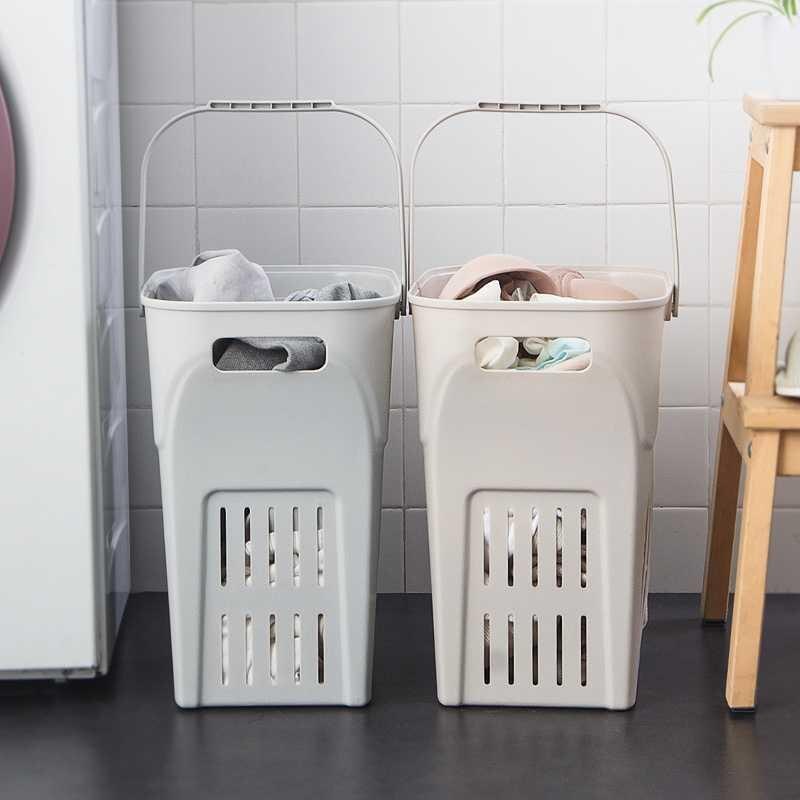 Snavset tøj kurv, opbevaring vasketøj husholdning, legetøj plast ramme