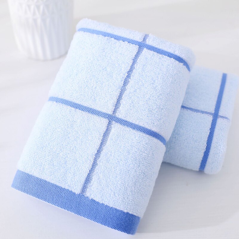 Cotton Face Towel Hand Towel Pink Purple Ivory Blue Wedding Cotton Plaid Bath Towel Face Towel Kitchen Cleanning