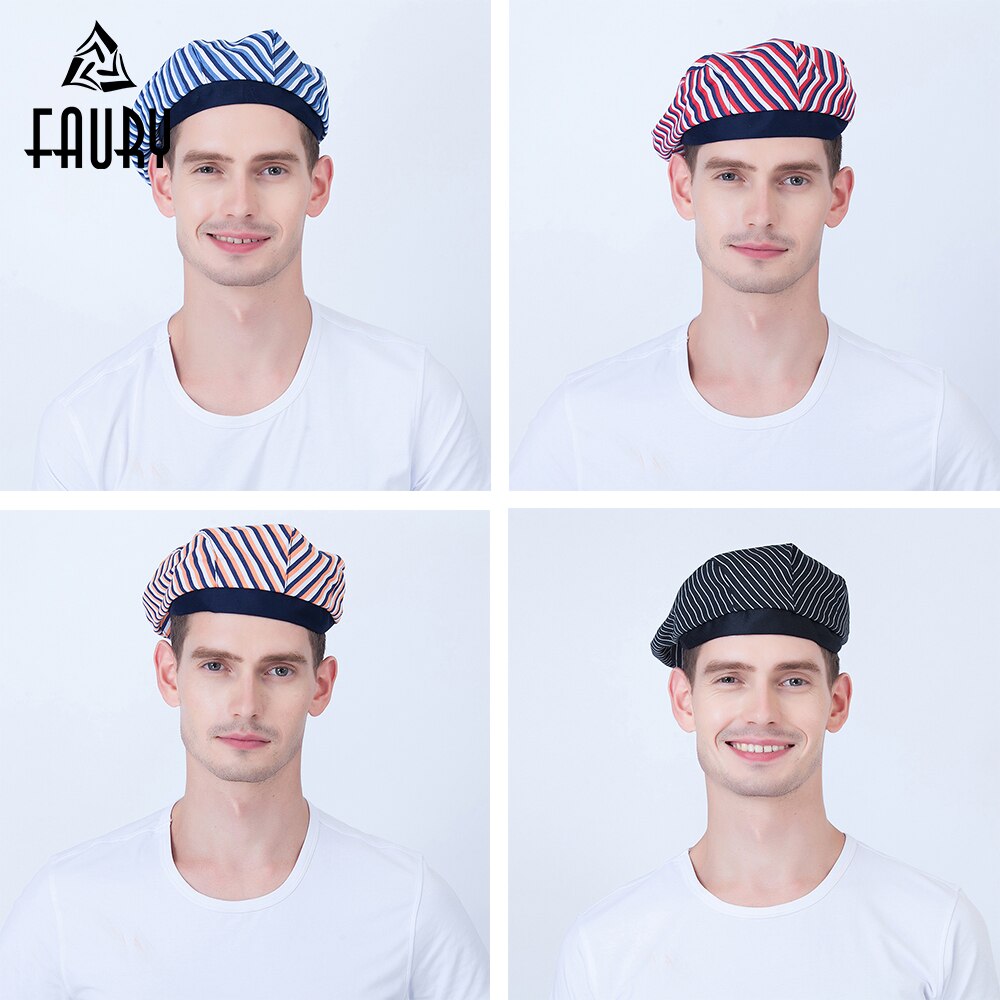 Chapeau de chef serveur béret restaurant hôtel caffe vêtements de travail cuisine cuisinier pâtisserie casquette de chef chapeau de pirate casquette champignon pour hommes femmes