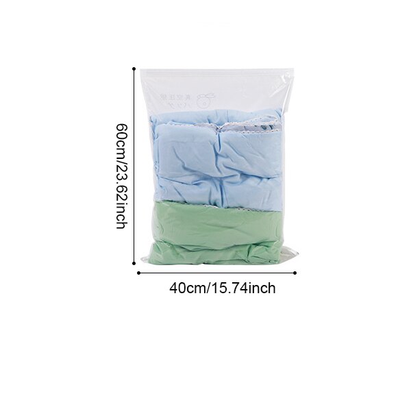 Bequem Vakuum Taschen Transparent Kleidung Quilt Saving Raum Paket Reise Kompression Startseite Organizer Zubehör Liefert: B 40X60cm
