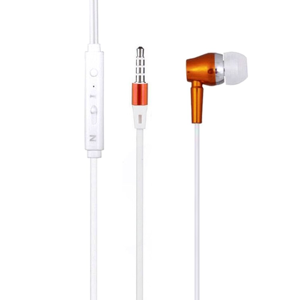 3.5Mm In-Ear Oordopjes Stereo Lichtgevende Oordopjes Nachtlampje Gloeiende Headset Sport Hoofdtelefoon Met Mic LHB99: gold