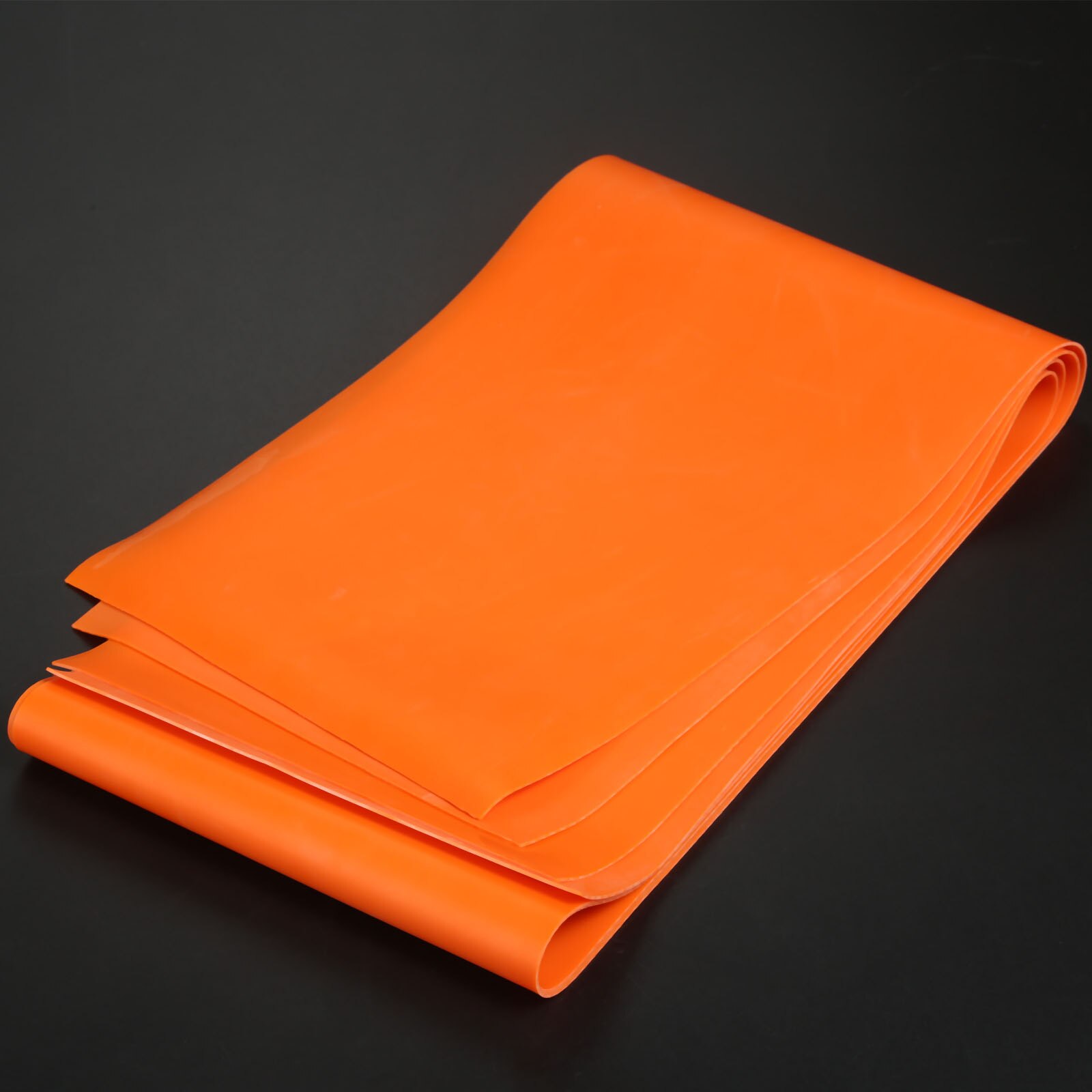 Fitness-dehnübungen, pilates, Yoga, widerstandsbänder, flaches elastisches gummiband, zuggürtel 0.65/0.7/0.75/0.8mm 100*15cm stärken: Orange 0.75mm