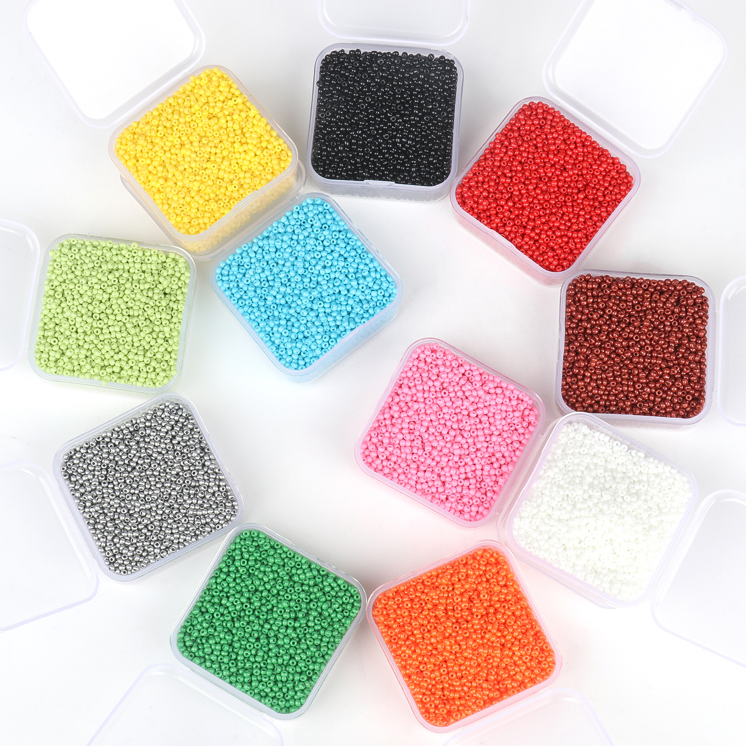 4000 pièces/boîte 2mm breloque perles de rocaille en verre tchèque entretoise perles en vrac pour Bracelet fait à la main collier fabrication de bijoux résultats fournitures