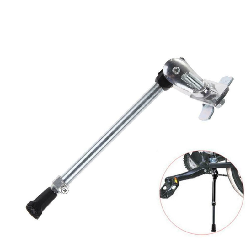 Adjustable Bicycle Kick Alloy Stand Cycle Prop Duty Heavy Foot Rubber Mountain Road Bike Side Kickstand Support Parking Rack